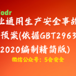 企业通用生产安全事故应急预案(依据GBT29639-2020编制精简版）