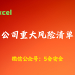 公司重大风险清单