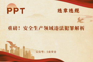 重磅！安全生产领域违法犯罪解析（107页）