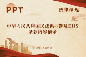 中华人民共和国民法典–涉及EHS条款内容摘录（19页）