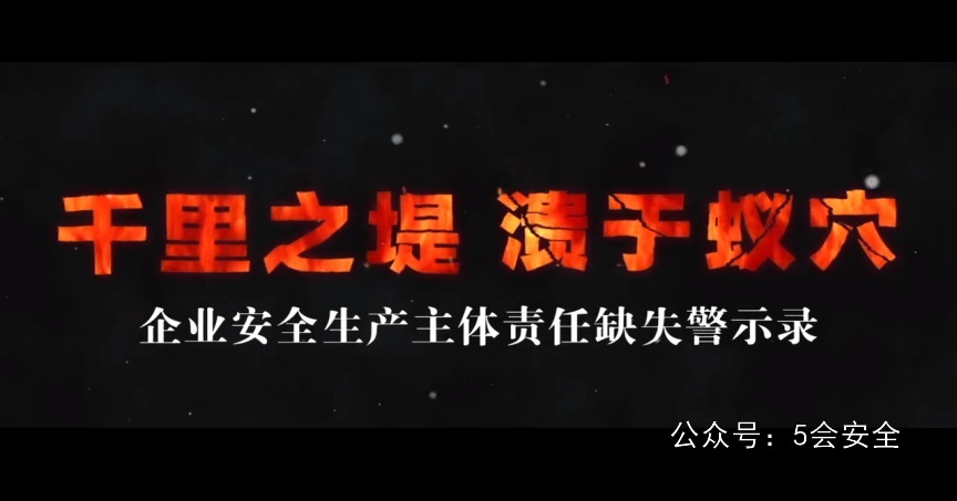 千里之堤毁于蚁穴——企业主体责任缺失警示录！太震撼！