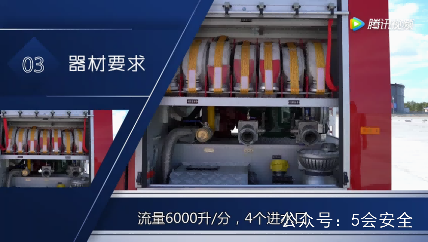 危险化学品救援教学（大流量移动炮储罐火灾扑救）警示