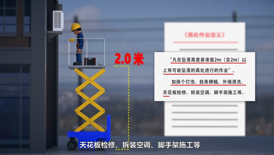 高处作业事故3D视频警示教育片