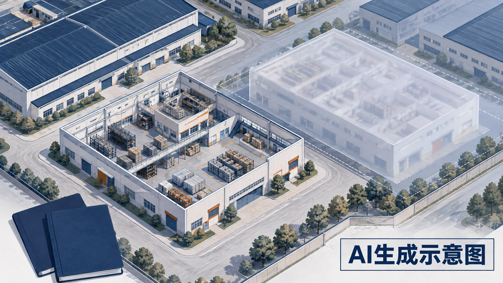 检查人员把月度统计资料与区域覆盖图放在一起讨论,AI生成示意图