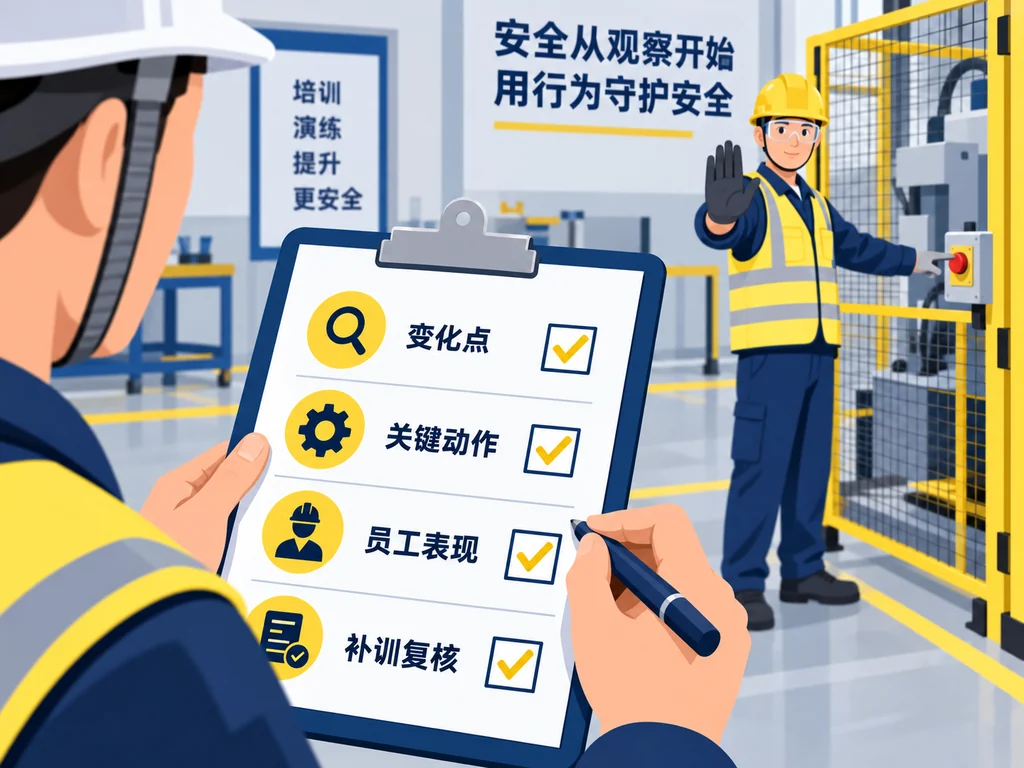 AI生成示意图:检查要点和整改闭环示意。