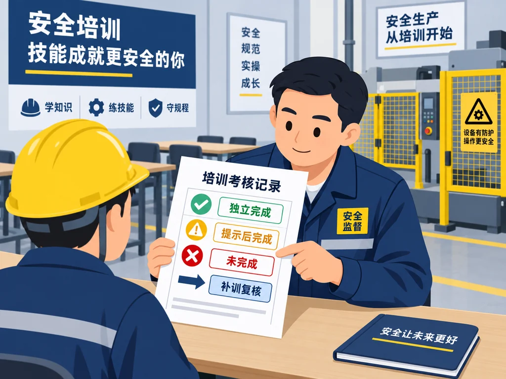 AI生成示意图：检查要点和整改闭环示意。