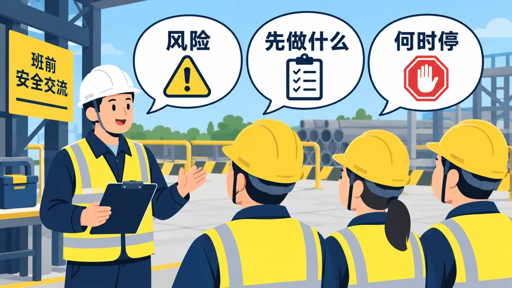 AI生成示意图：现场安全检查复核示意。
