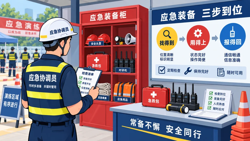 AI生成示意图：现场安全检查复核示意。