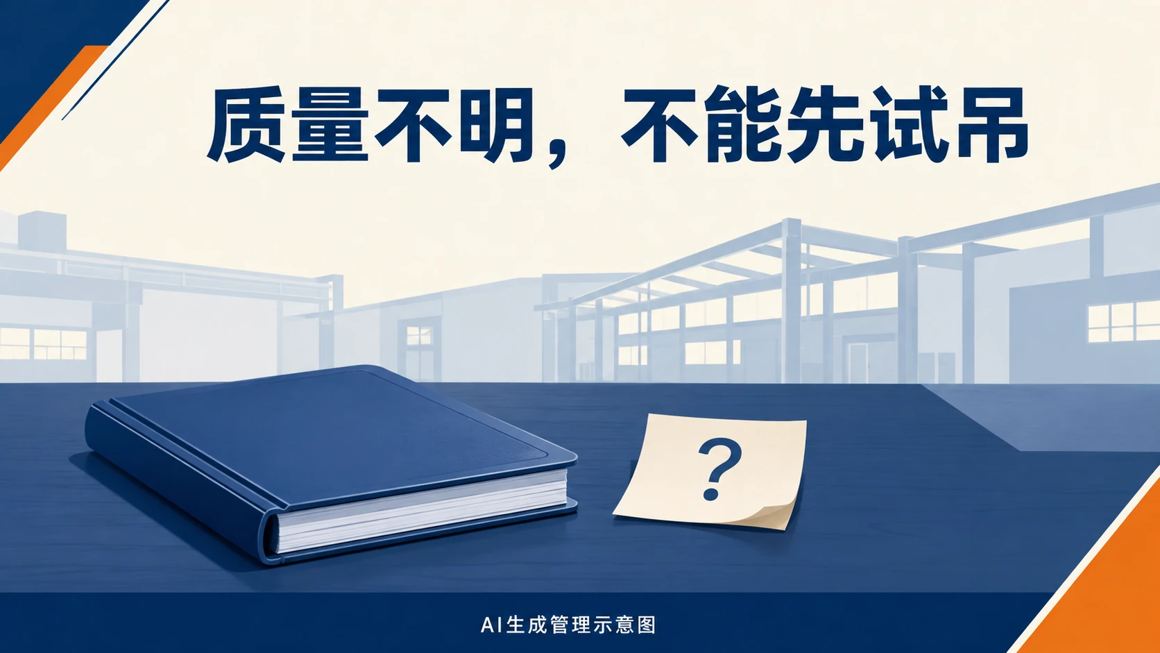 质量待核的吊物资料,AI生成管理示意图