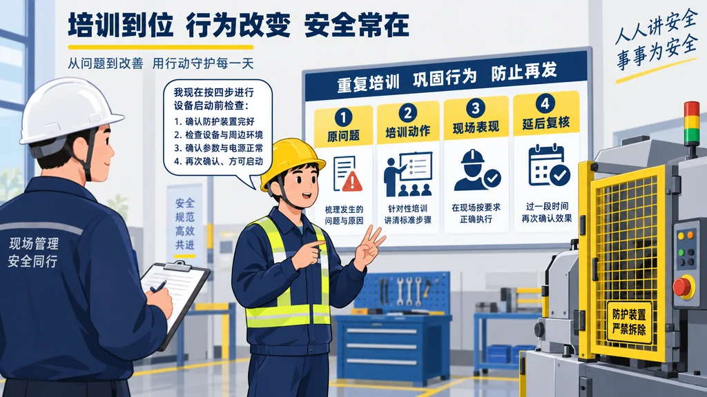 AI生成示意图:现场安全检查复核示意。