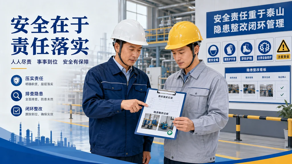 主要负责人在现场检查责任清单和隐患整改证据