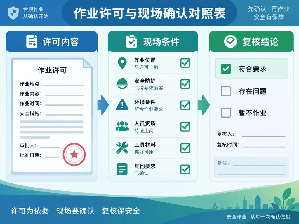 检查记录与复核证据示意图