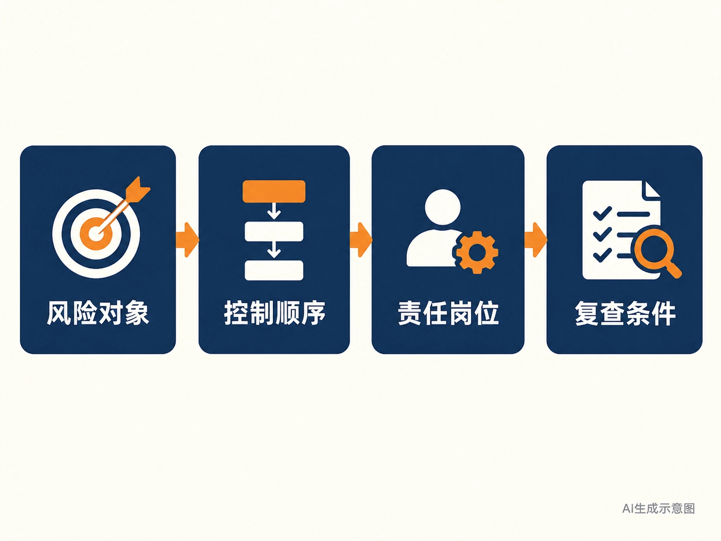 作业阶段、先决控制、责任人与验证记录的流程图