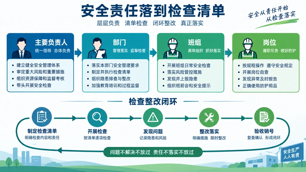 安全责任落到岗位检查清单