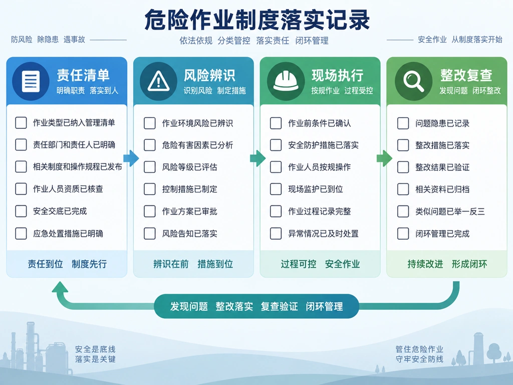 危险作业制度落实记录