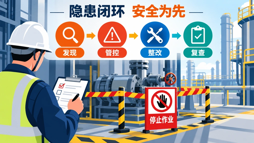 危险作业检查整改闭环示意