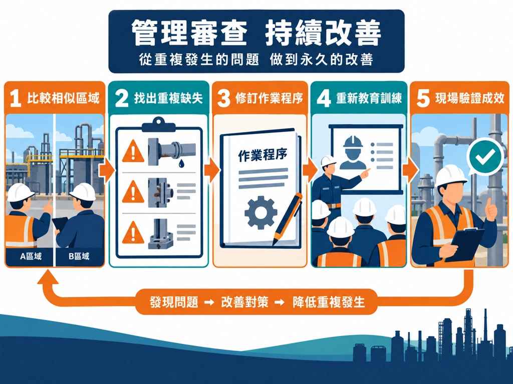 控制措施与复查记录示意图